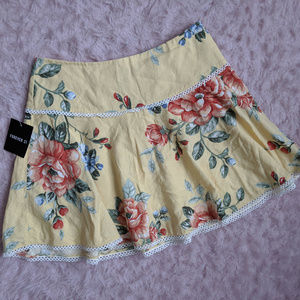 NWT Forever 21 Floral Skirt